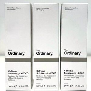 ‼️SALE‼️NEW 3 x THE ORDINARY CAFFEINE EGCG FACE SKINCARE SERUM SET OF 3